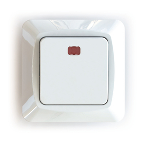 Flush-type wall rocker switches for fixed installation, with indication lamp, push button screwless terminal ETM201PQLN